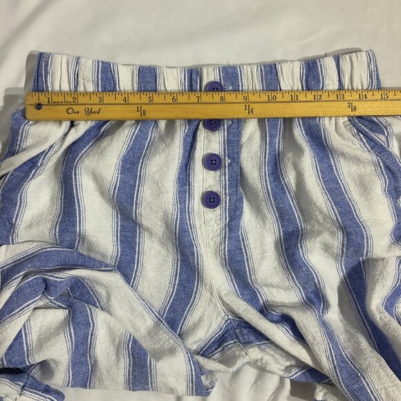 Loft Sz Med High Rise Wide Leg Capri Linen Blend Pants - Picture 7 of 9